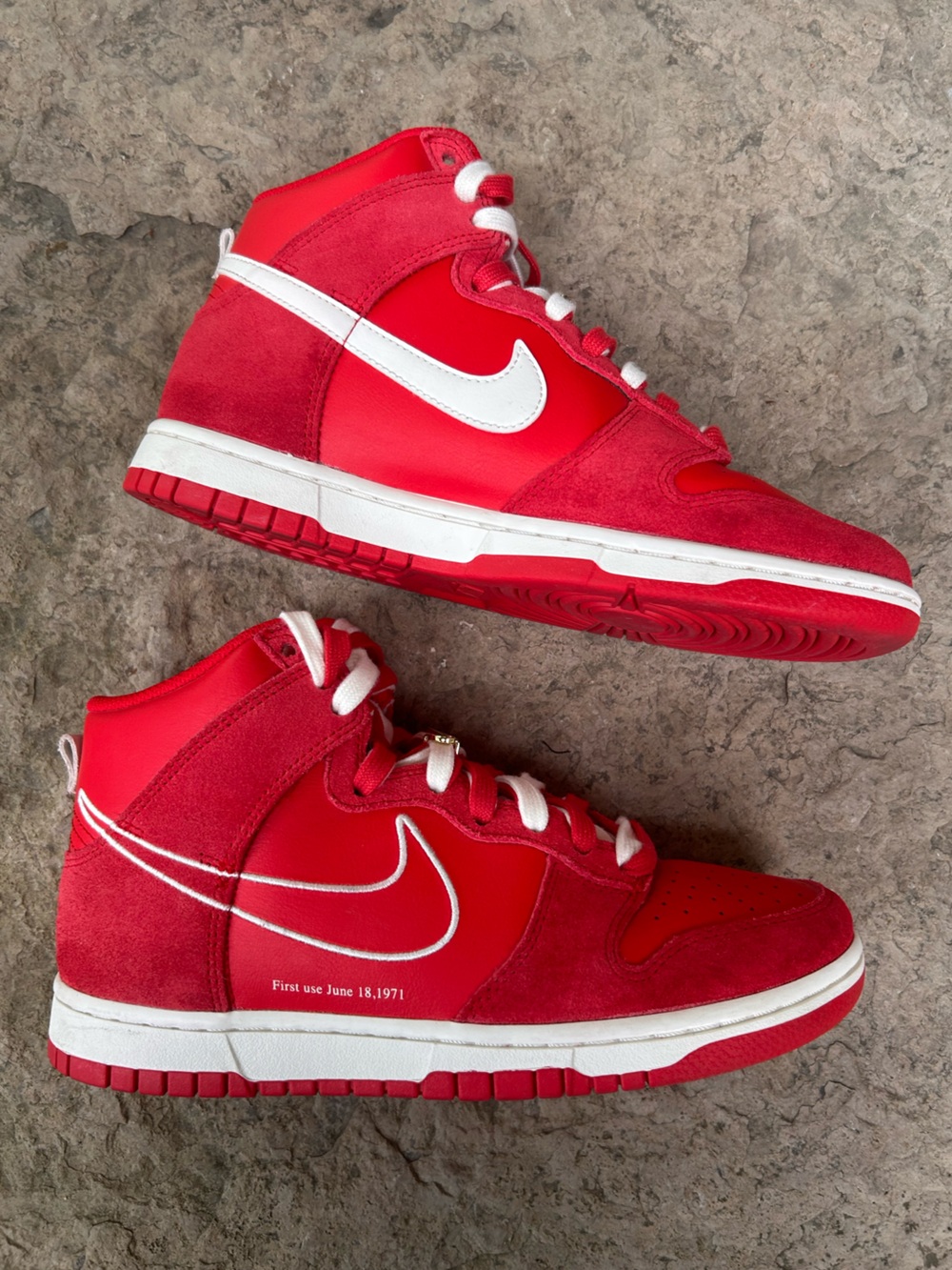 NIKE Dunk High SE 'First Use Pack - University Red'-Men’s size 8